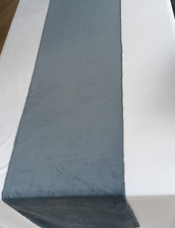 bieżnik welurowy dusty blue
