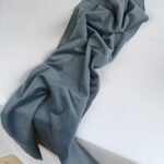 bieżnik welurowy dusty blue