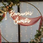 napis pierwsza komunia święta