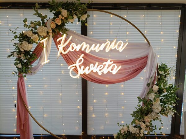 napis pierwsza komunia święta